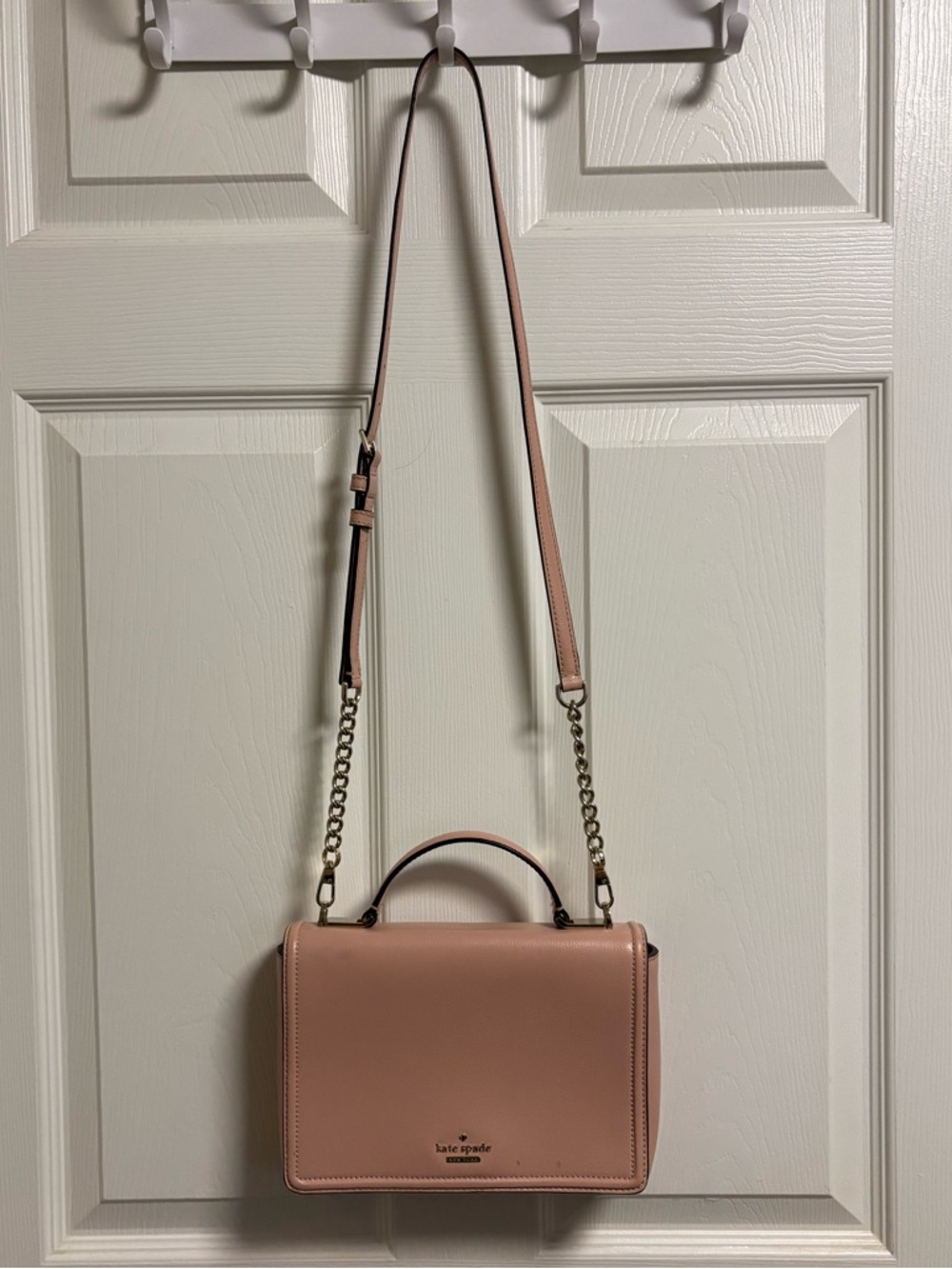 kate spade Pink Leather Convertible Crossbody Satchel